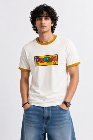 Vintage Dream Graphic Ringer T-Shirt