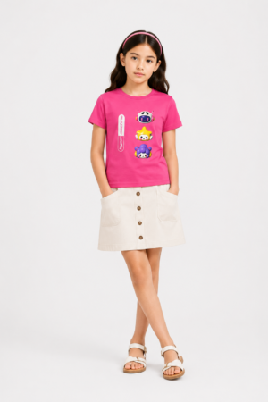 Hyper Machine Kawaii Robot Graphic Kids T-Shirt