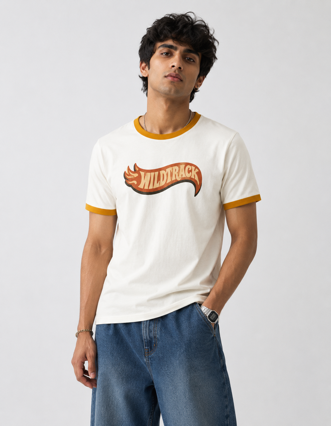 Vintage Wildtrack Ringer T-Shirt - Image 3