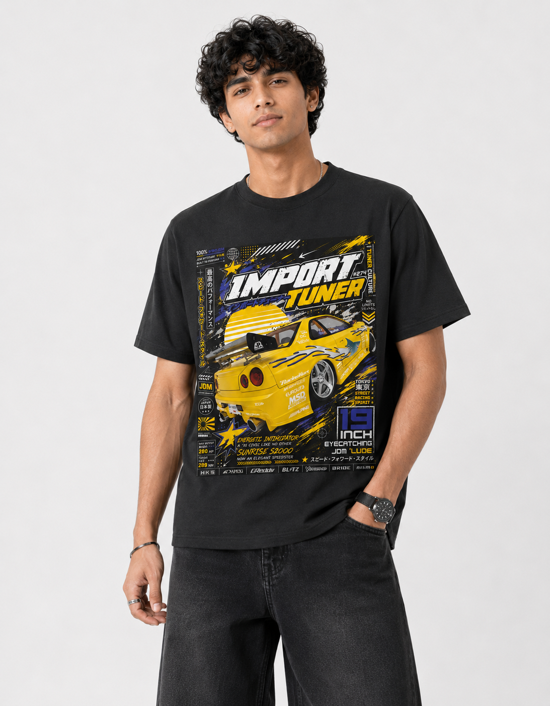 Drift Y3K Import Tuner Oversized T-Shirt