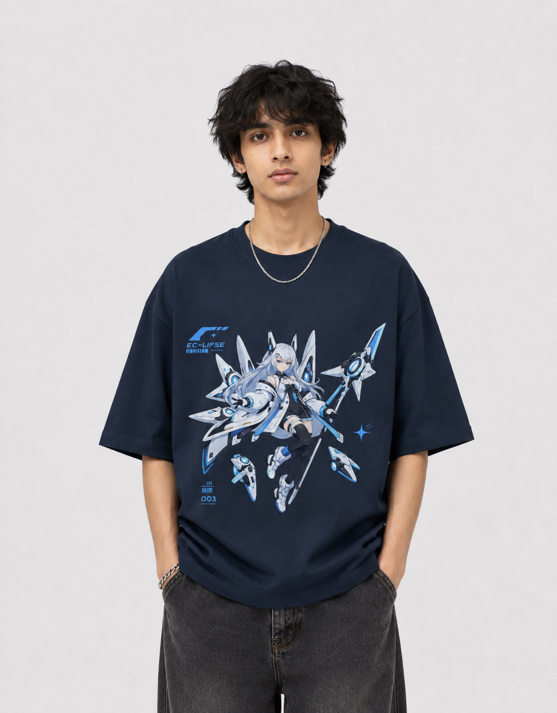 Y3K EVA 2 Unisex Graphic Oversized T Shi