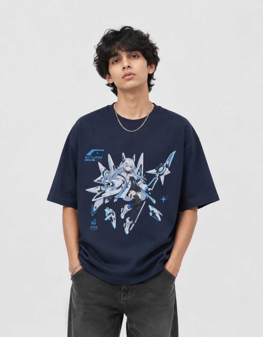Y3K EVA 2 Unisex Graphic Oversized T Shi - Image 3