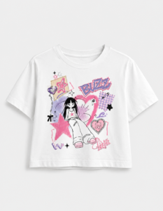 Harajuku Artstyle Graphic Crop Top - Image 2