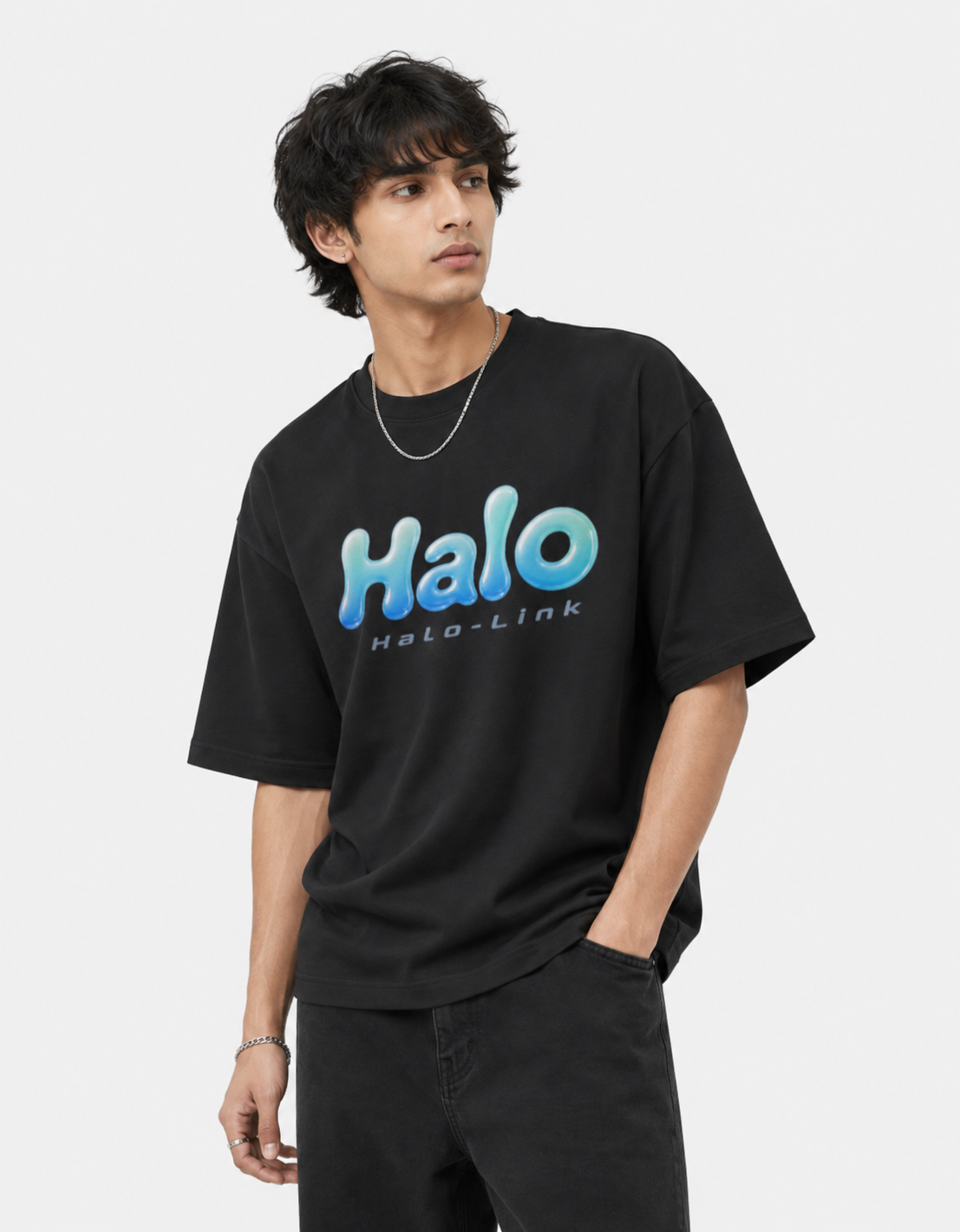 Unisex Frutiger Aero Halo Oversized T Shirt - Image 3