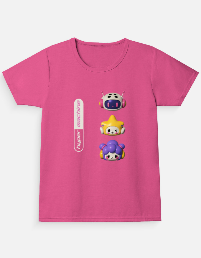 Hyper Machine Kawaii Robot Graphic Kids T-Shirt - Image 2