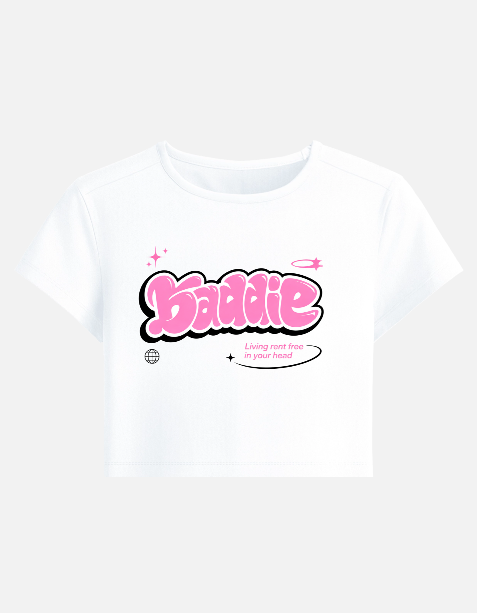 Baddie Y3K Baby Tee - Image 2