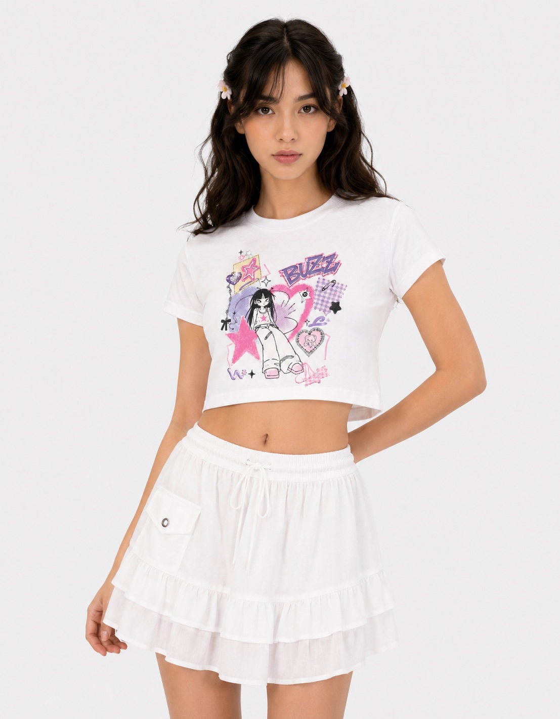 Harajuku Artstyle Graphic Crop Top - Image 4