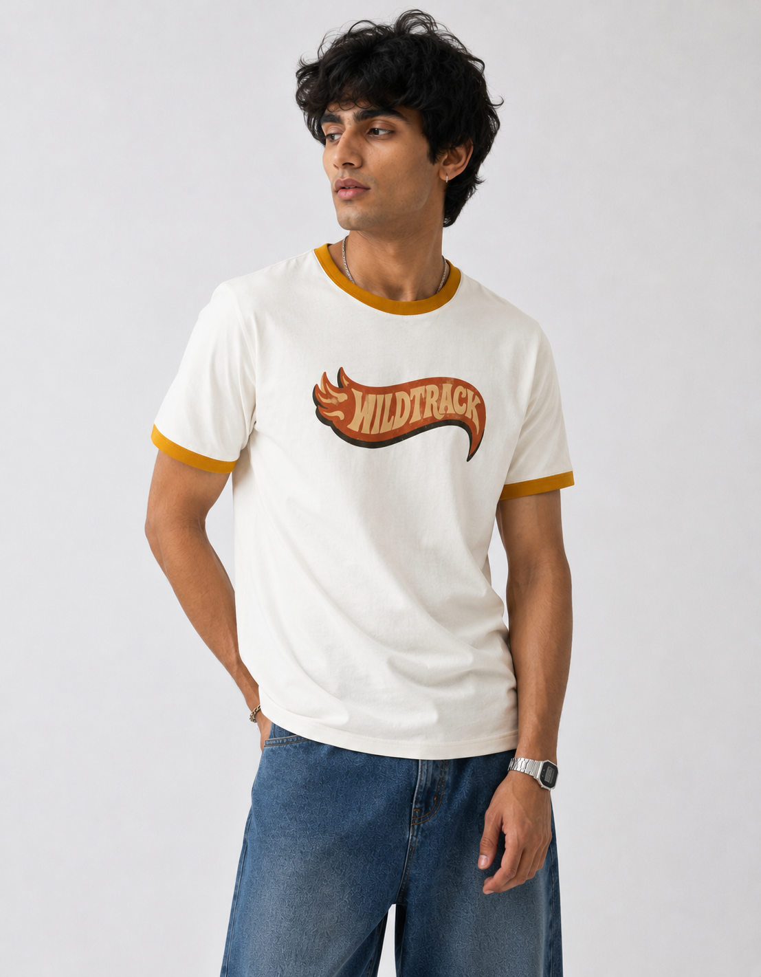 Vintage Wildtrack Ringer T-Shirt - Image 3