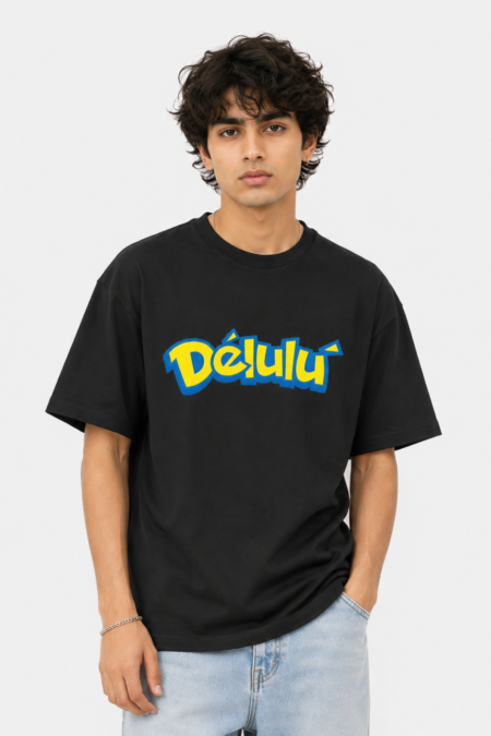 Oversized unisex retro delelu y2k t shirt
