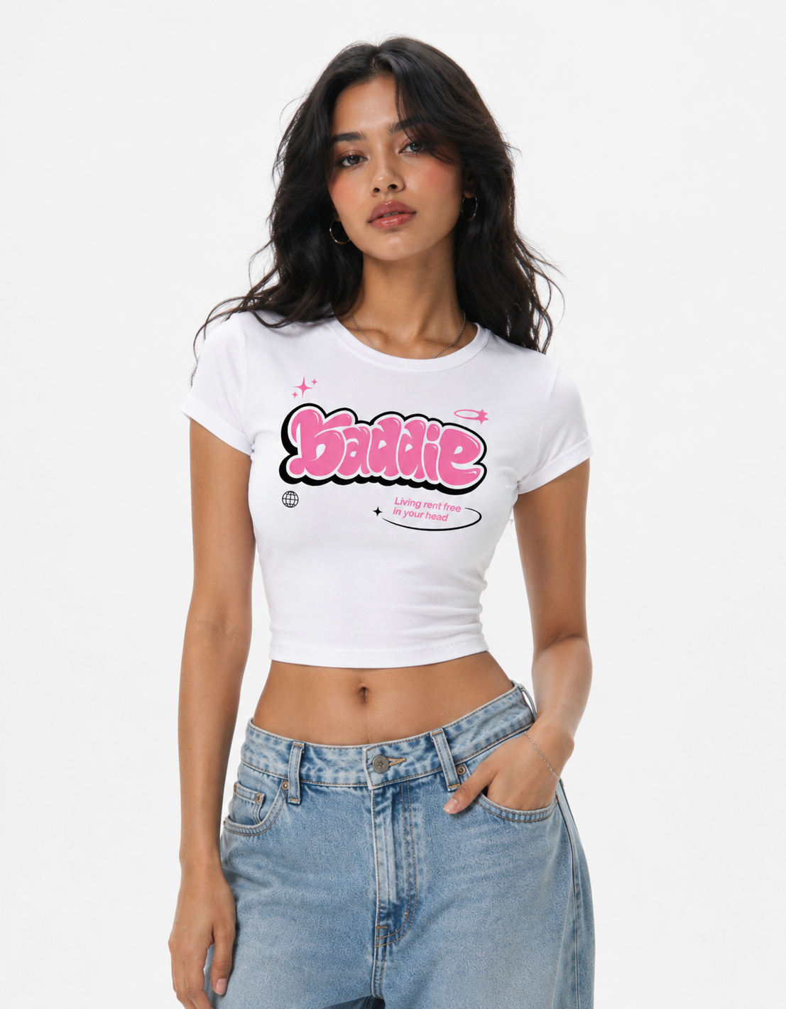 Baddie Y3K Baby Tee