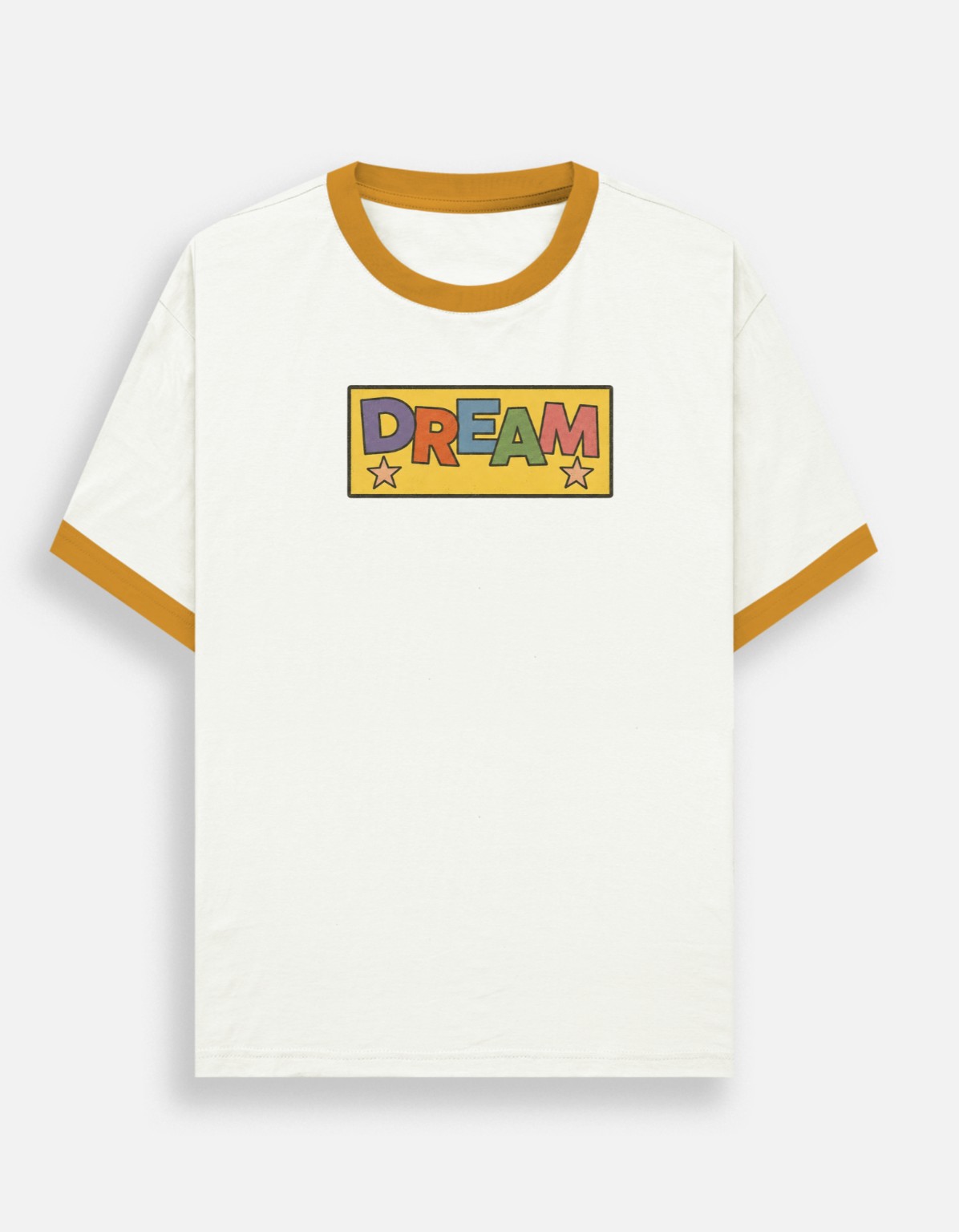 Vintage Dream Graphic Ringer T-Shirt - Image 2