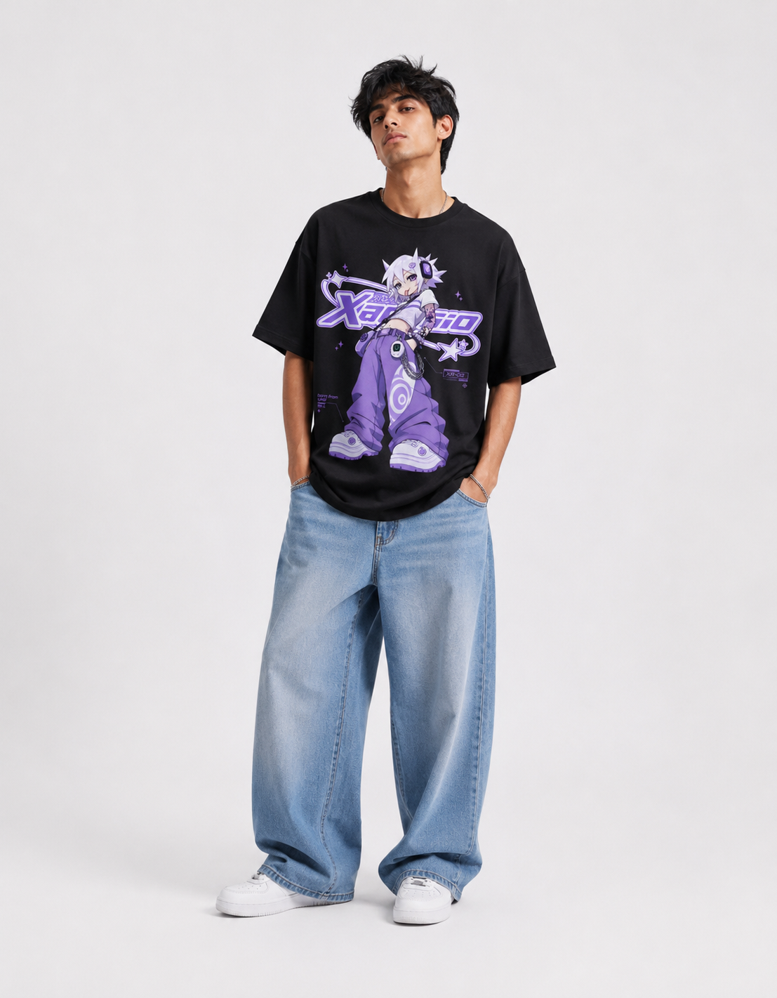 Xaesio Y3K Graphic Oversized Unisex T-Shirt - Image 3