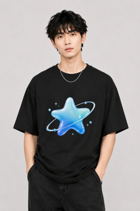 Unisex Frutiger Aero Star Oversized T Shirt