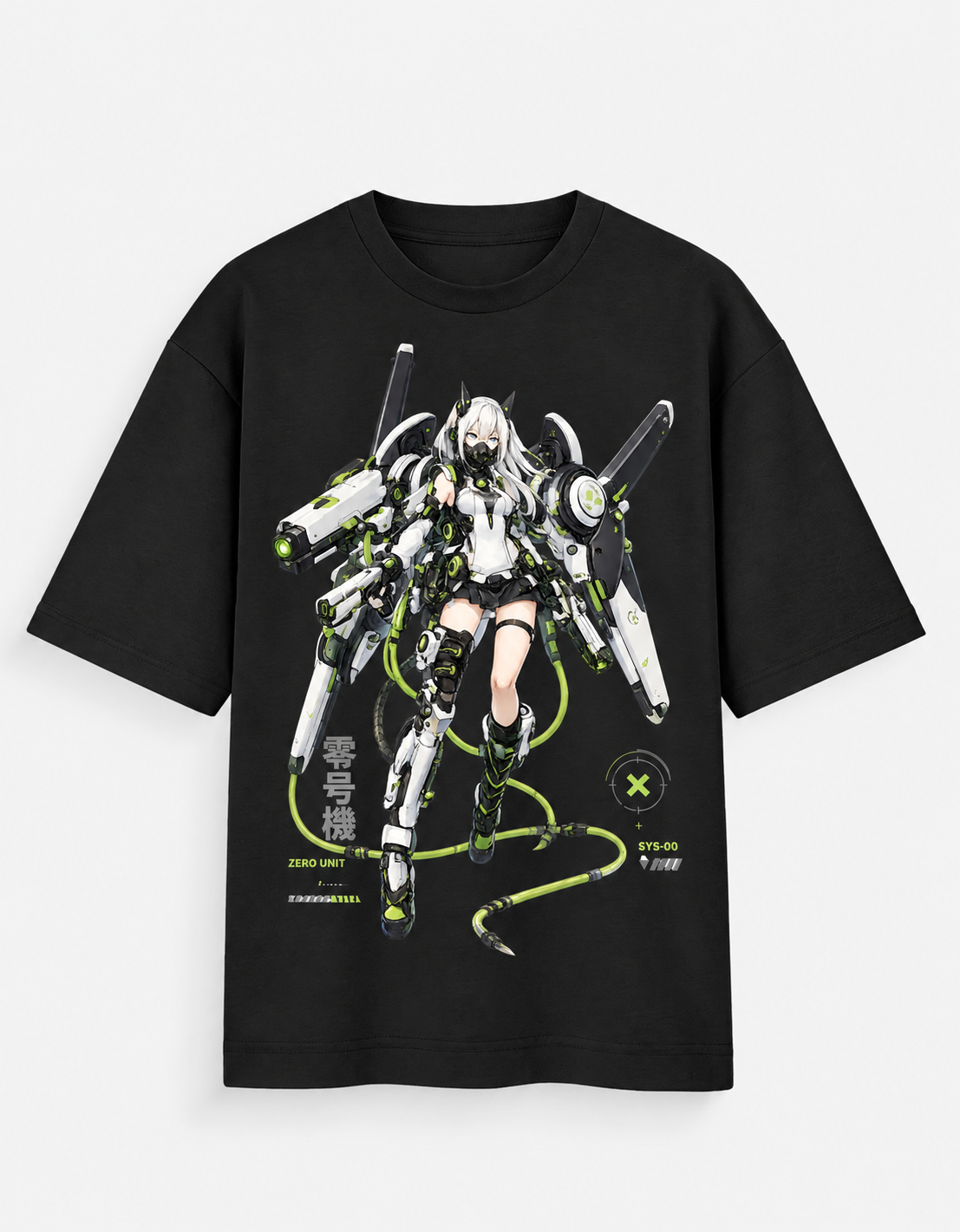 Y3K Zero Unit Unisex Graphic Oversized T-Shirt - Image 2