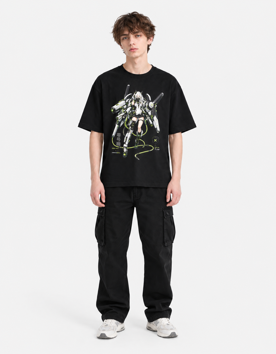 Y3K Zero Unit Unisex Graphic Oversized T-Shirt - Image 4