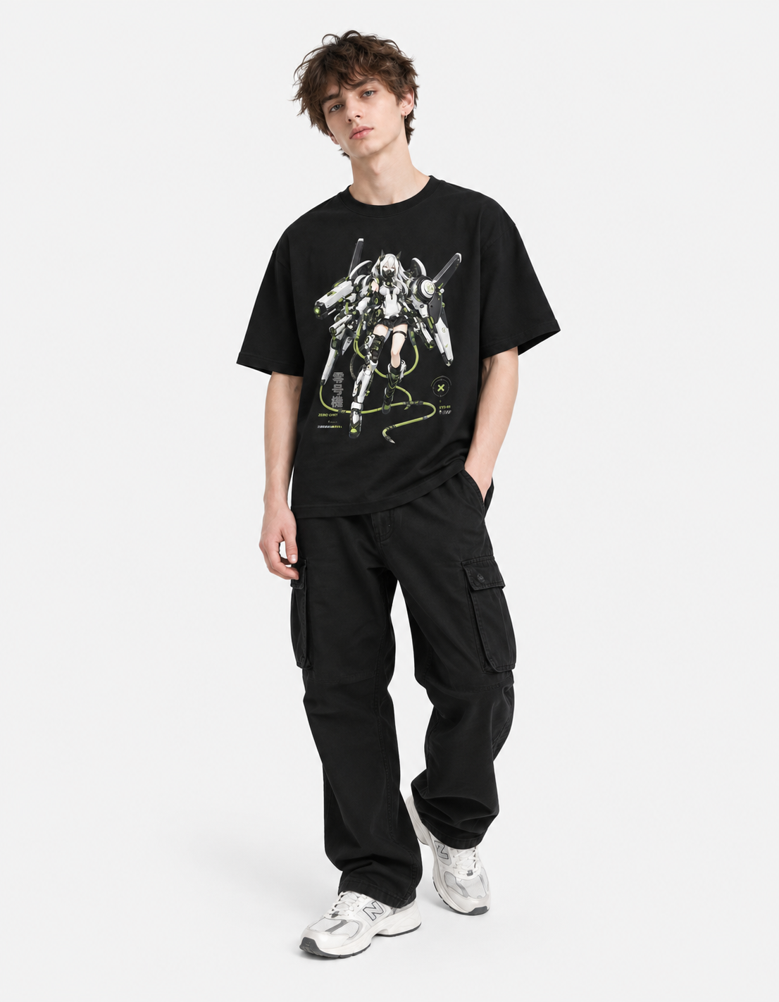 Y3K Zero Unit Unisex Graphic Oversized T-Shirt - Image 3